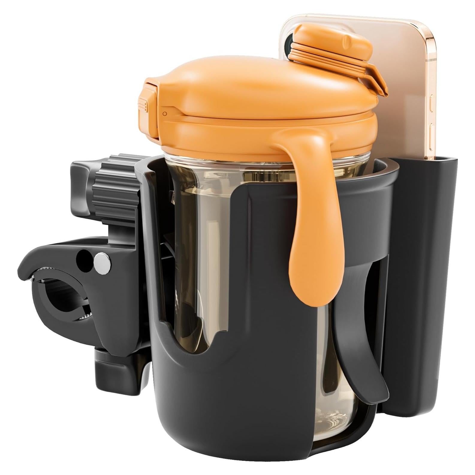 Soporte para Tazas Li & Zhao Ajustable para Cochecito Negro