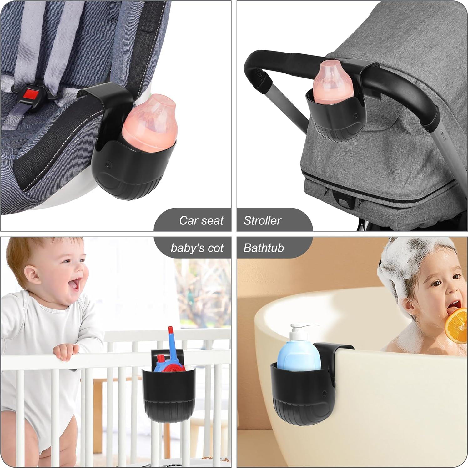 Soporte Universal para Tazas Ihaapsi Negro - Ajuste para Coche y Carritos