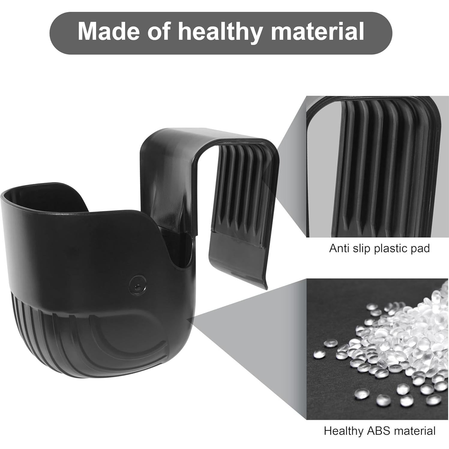 Soporte Universal para Tazas Ihaapsi Negro - Ajuste para Coche y Carritos