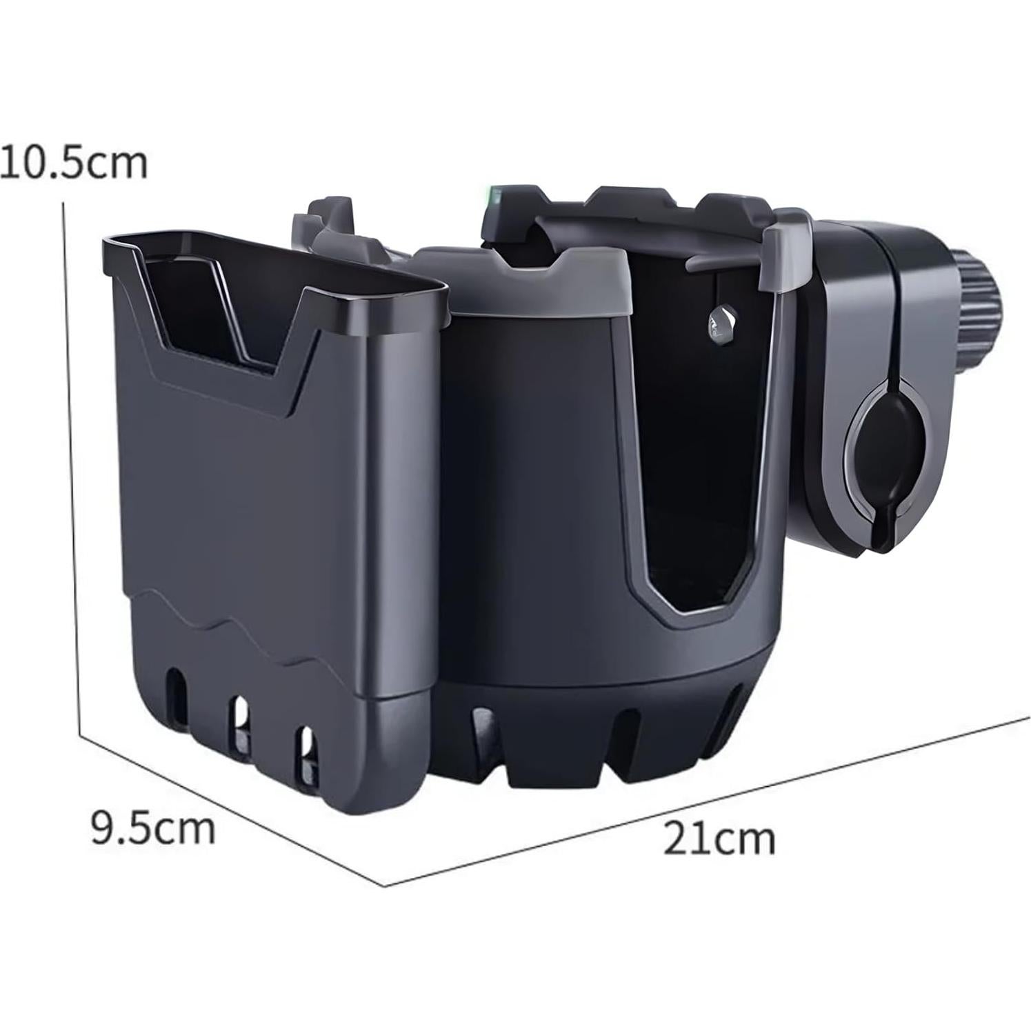 Soporte para Taza y Teléfono Móvil Tulimed 2-en-1 Negro