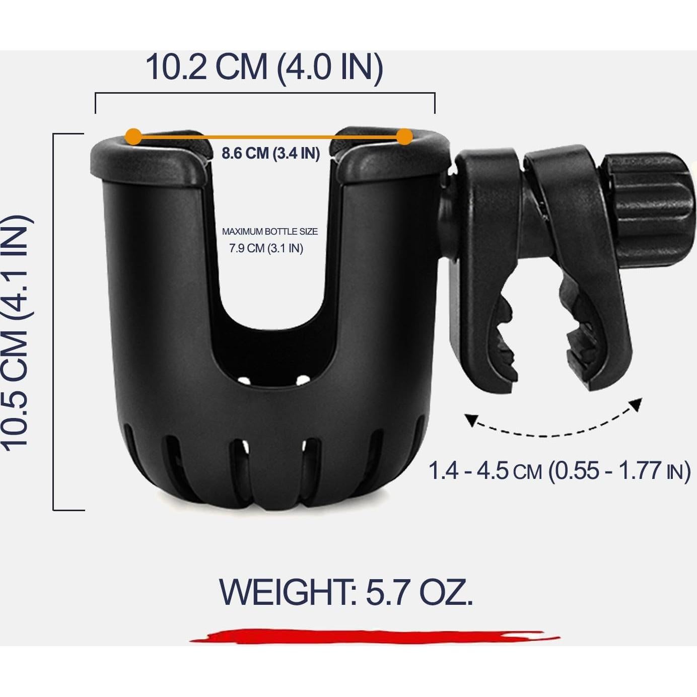 Soporte para Tazas Digital Nc OW-HD Universal 24oz Negro