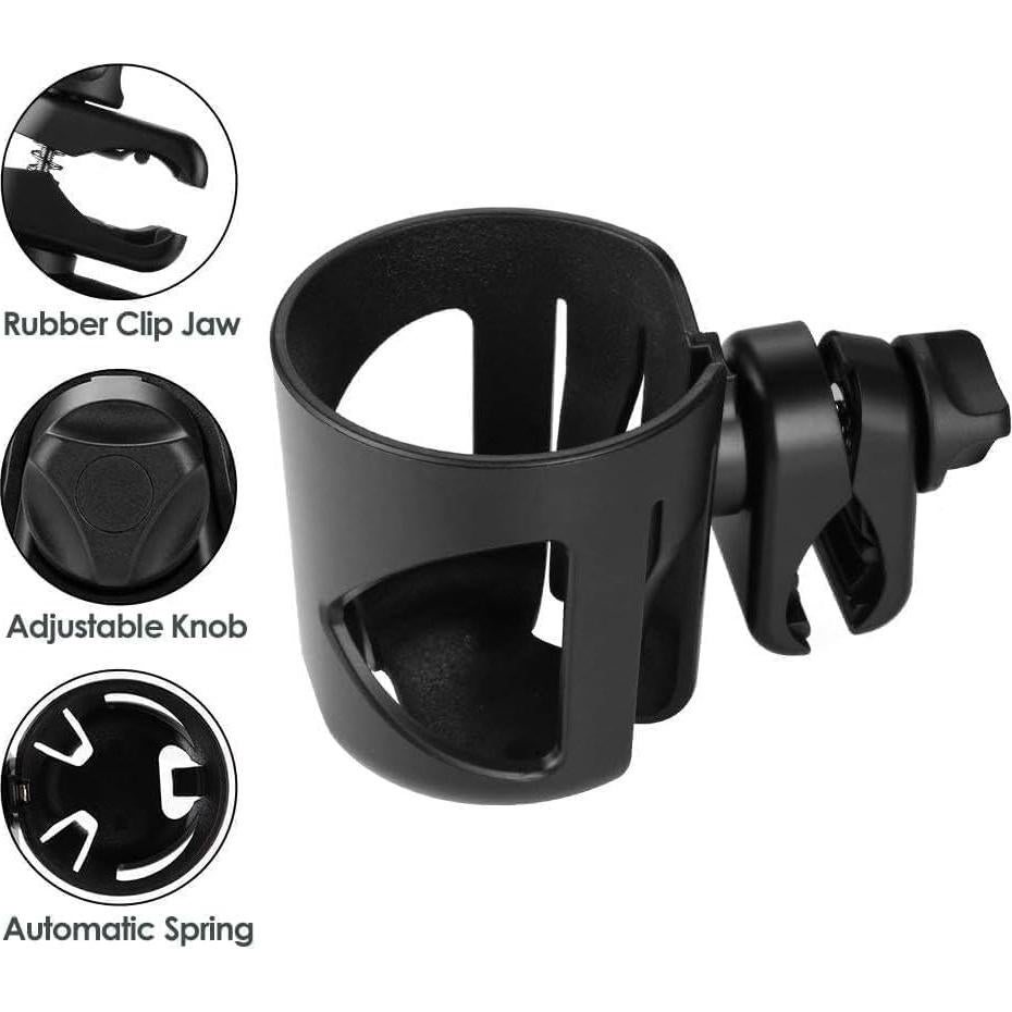 Soporte para Tazas Mompush Sea n Sip - Negro, 360° Rotación