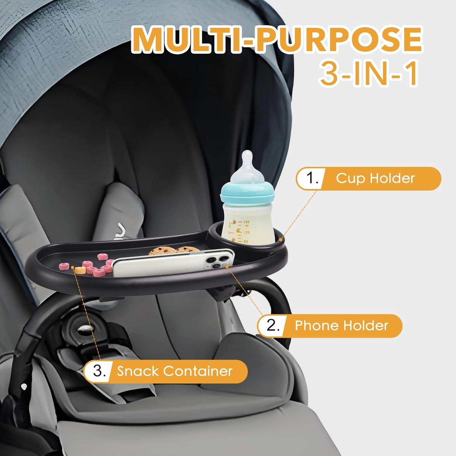 Bandeja de bocadillos ajustable para cochecito Nuna Mockingbird