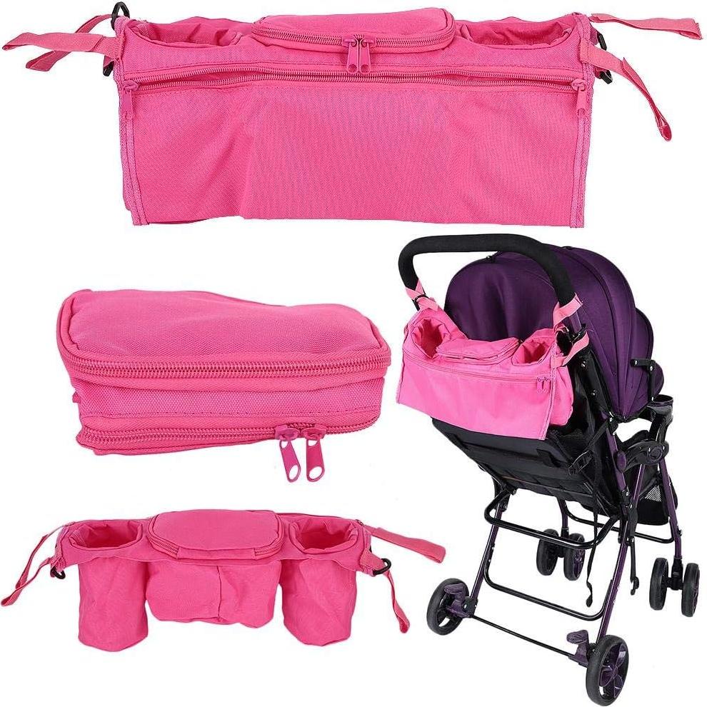 Organizador para cochecito de bebé JULYKAI Rosa 36x13x12 cm