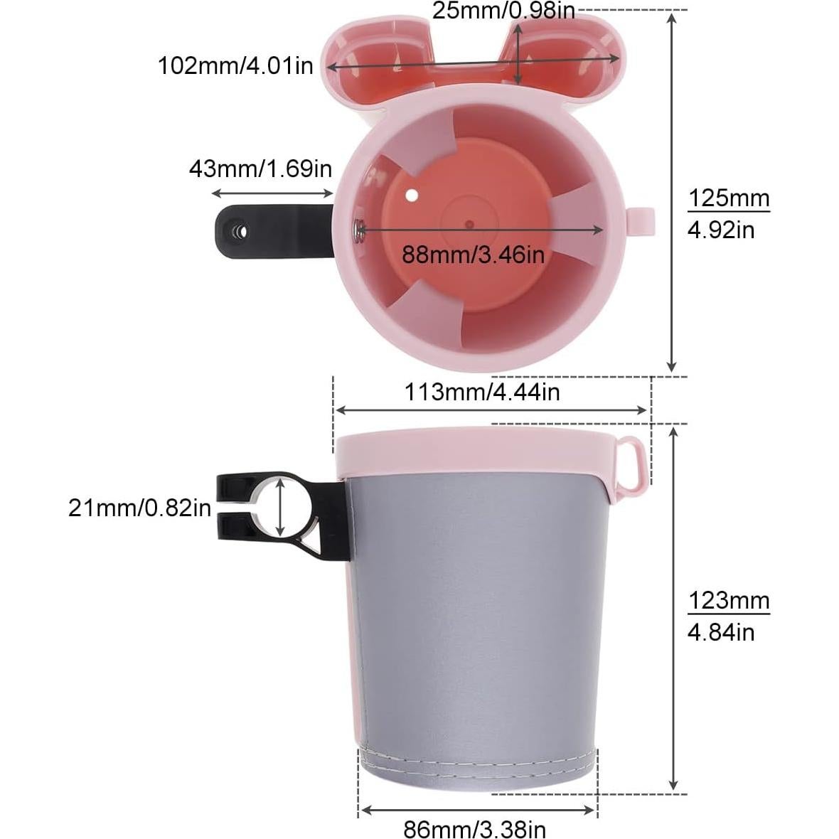 Soporte para Taza 3-en-1 Tobefore - Universal para Bicicleta y Scooter