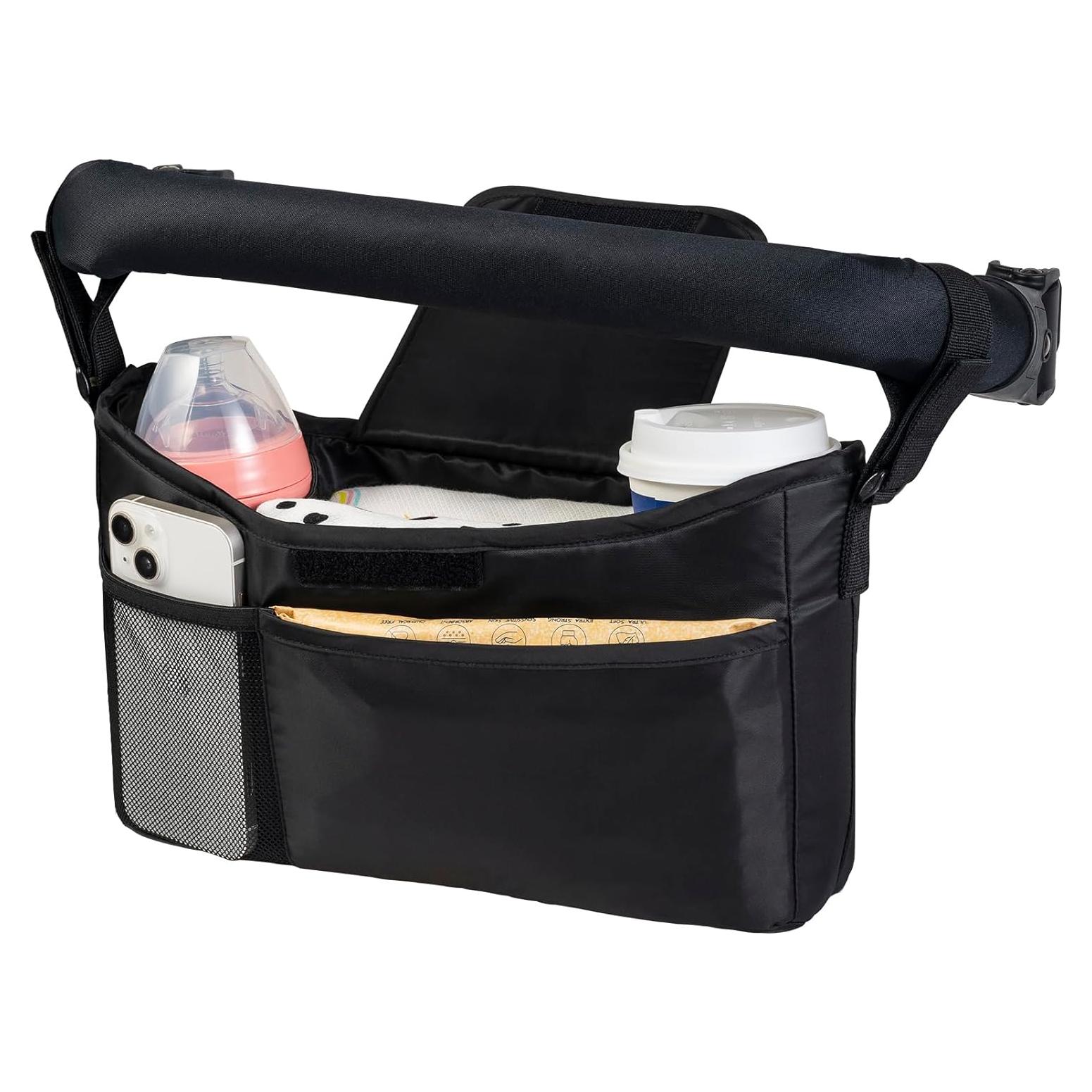 Organizador para Carriola Tiny Twinkle Negro - Caddy Impermeable