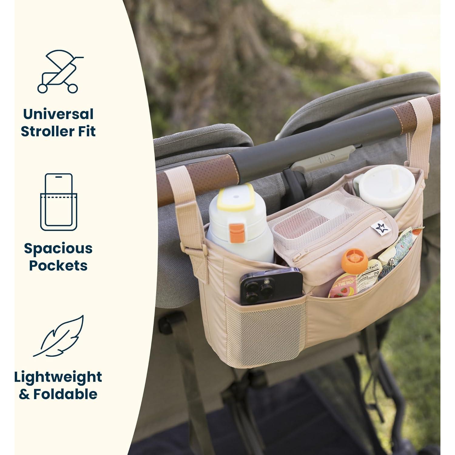 Organizador para Carriola Tiny Twinkle Negro - Caddy Impermeable