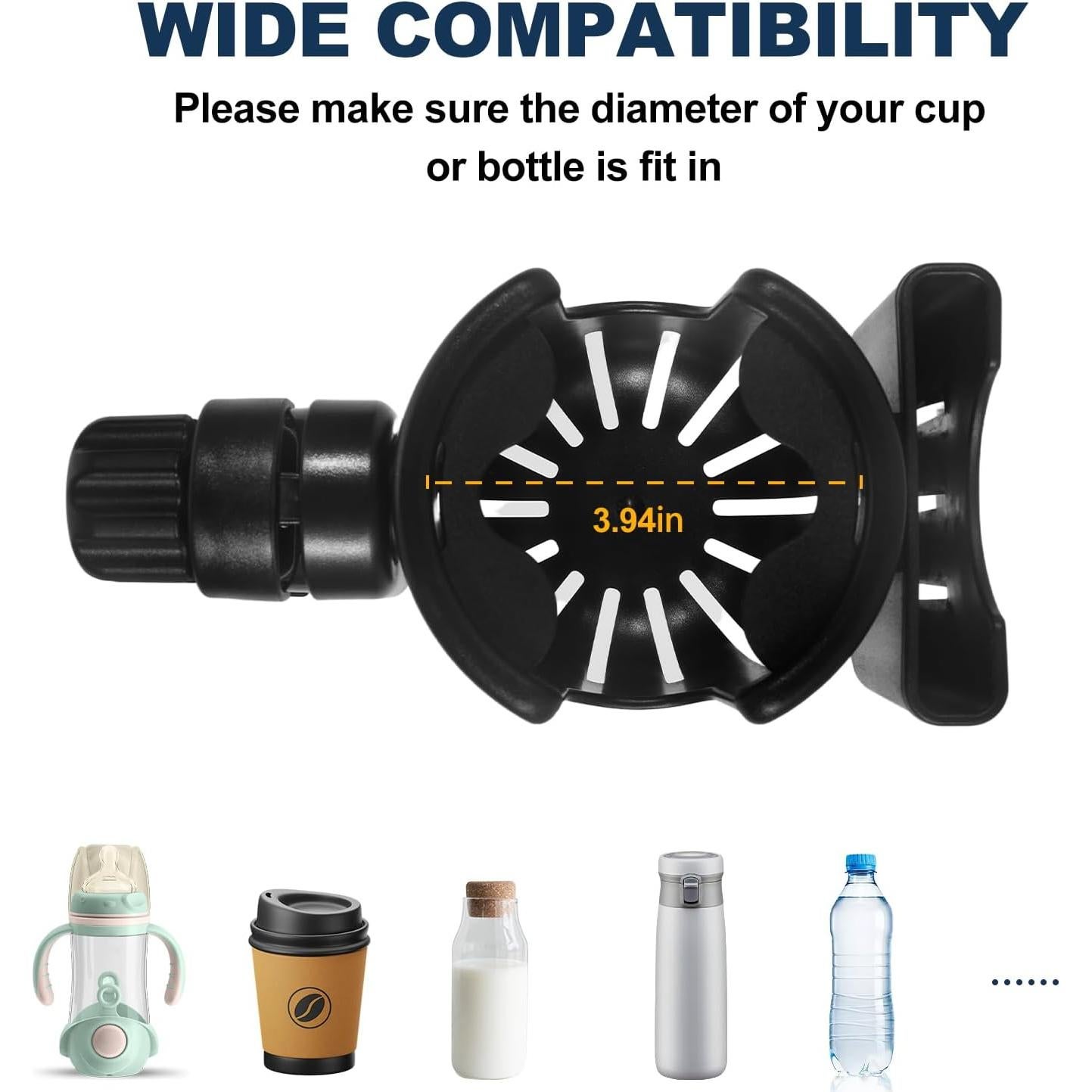 Soporte para Taza y Teléfono Runhike CDM-RCHFRW Negro