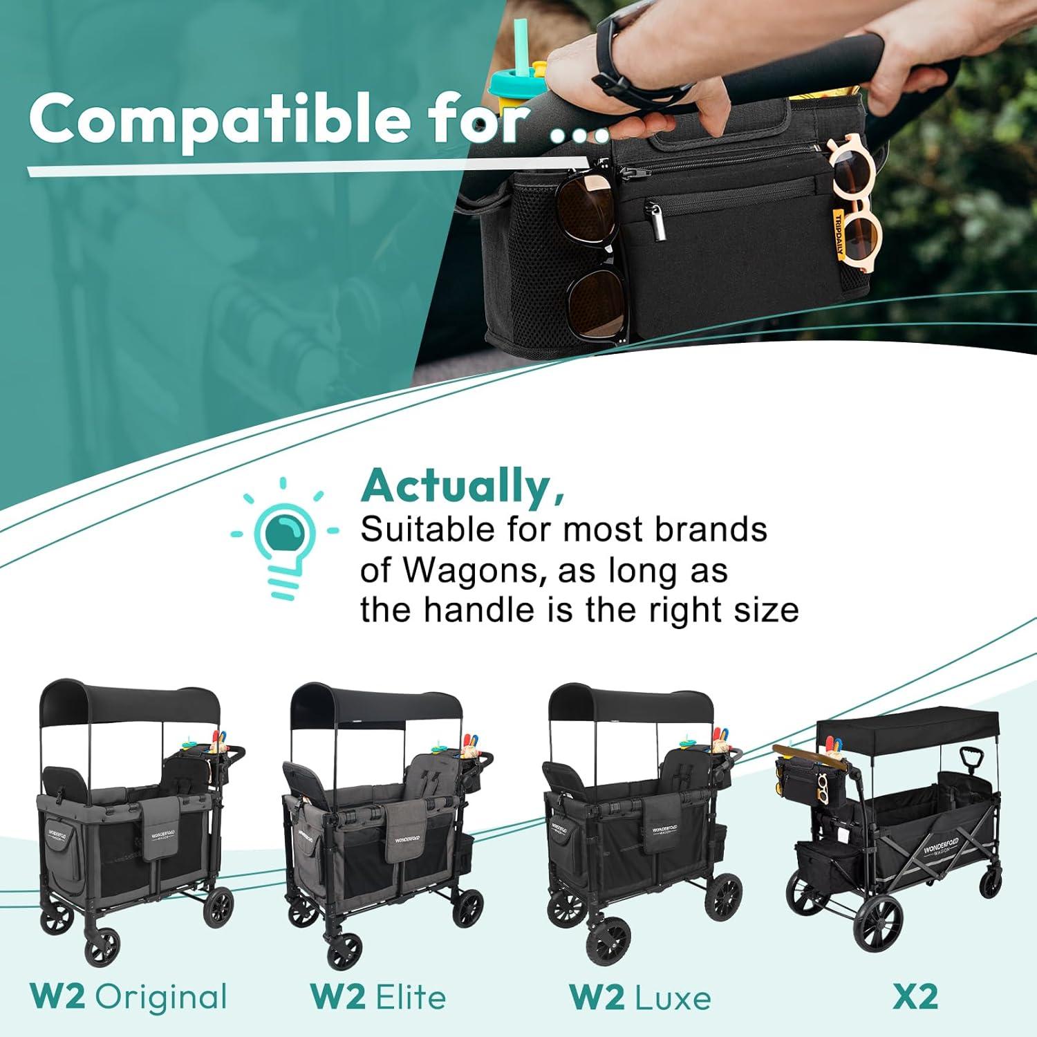 Consola para Padres Boffinby Poc-2, Organizador de Carro de Paseo