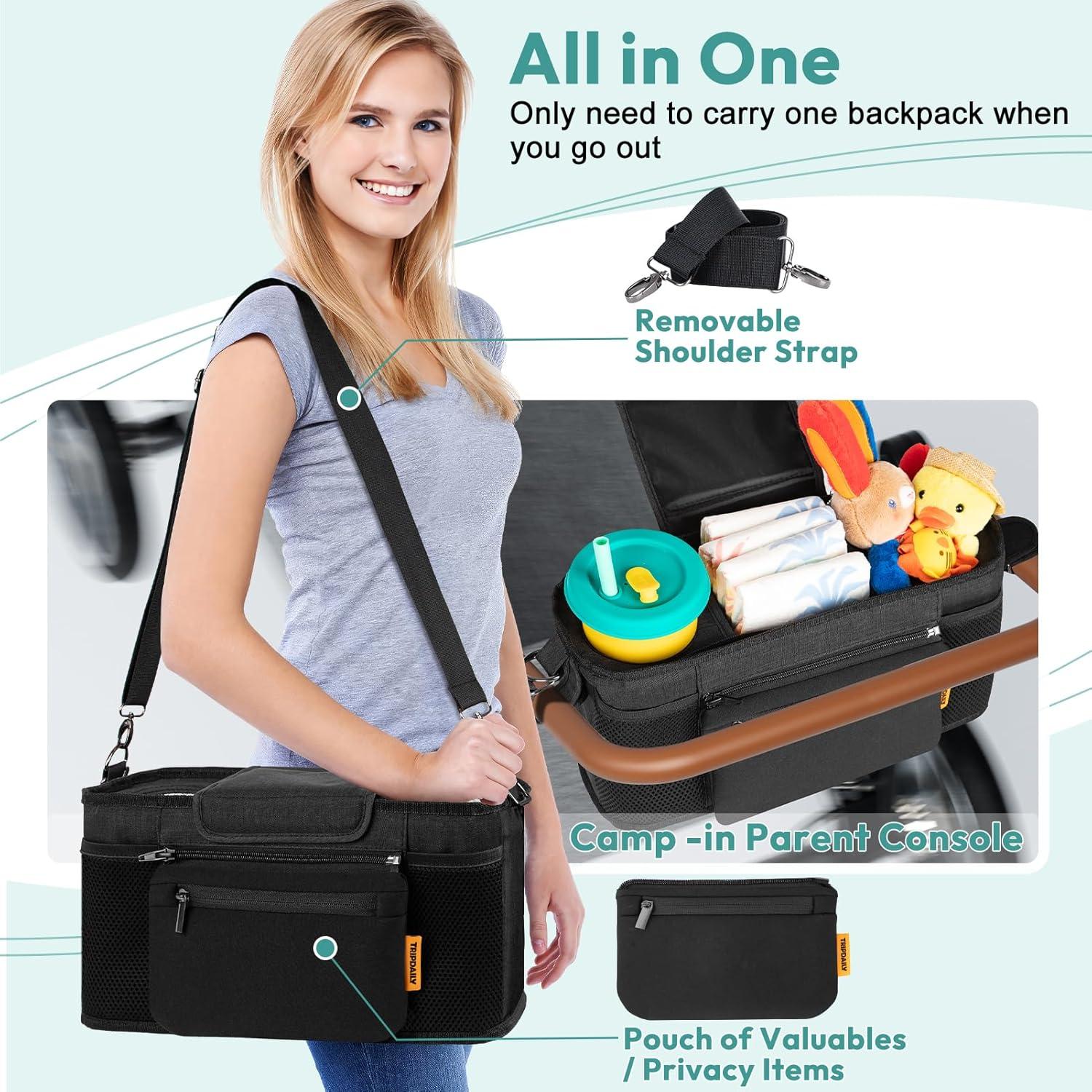 Consola para Padres Boffinby Poc-2, Organizador de Carro de Paseo