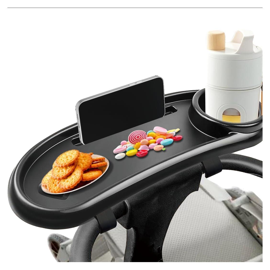 Bandeja para bocadillos universal Sjxsimwoo para cochecito