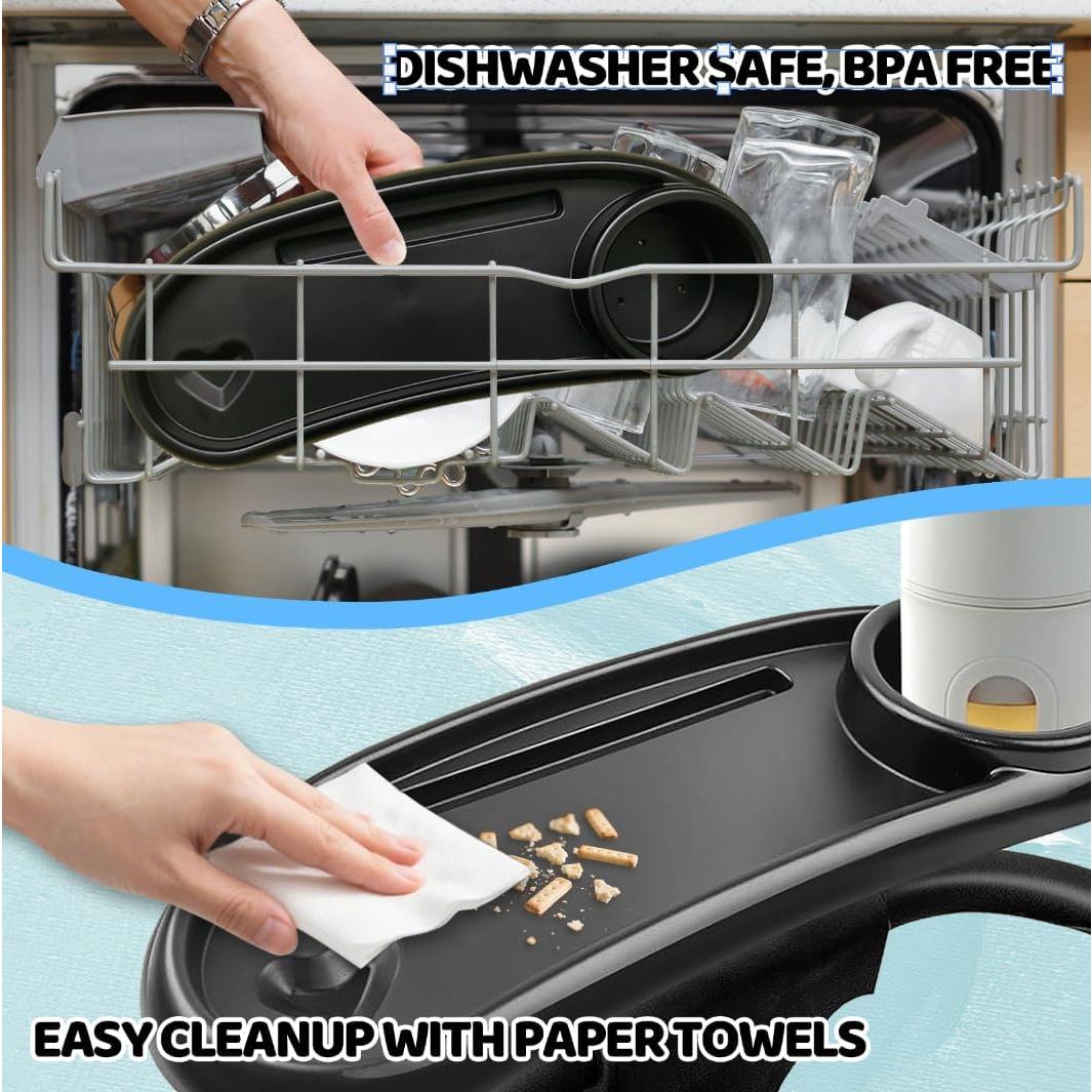 Bandeja para bocadillos universal Sjxsimwoo para cochecito