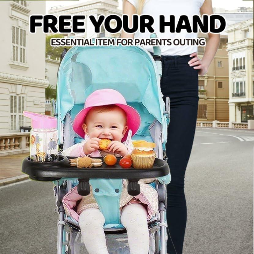 Bandeja para bocadillos universal Sjxsimwoo para cochecito