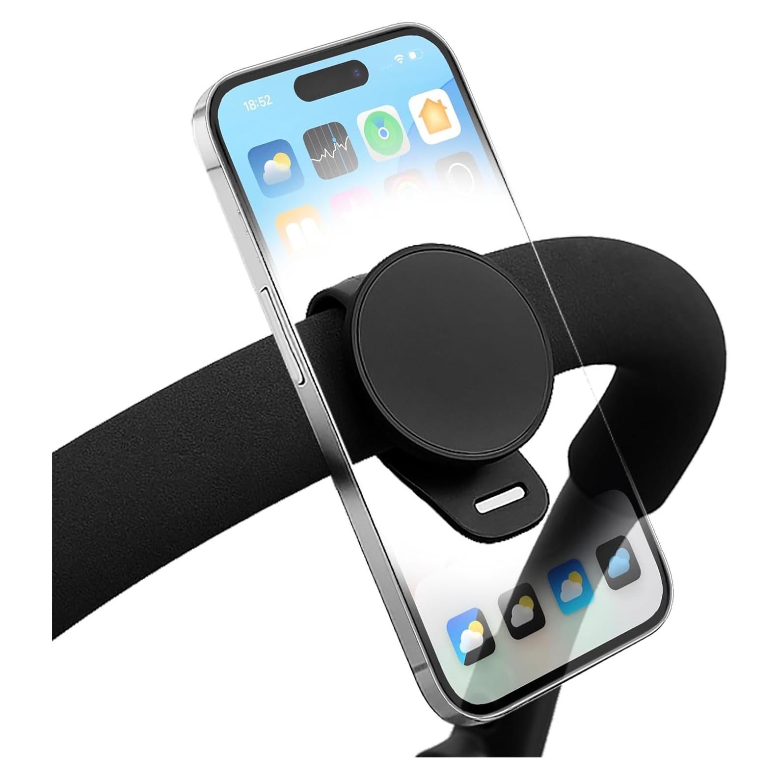 Soporte Universal para Teléfono de Carrito Longomat Negro