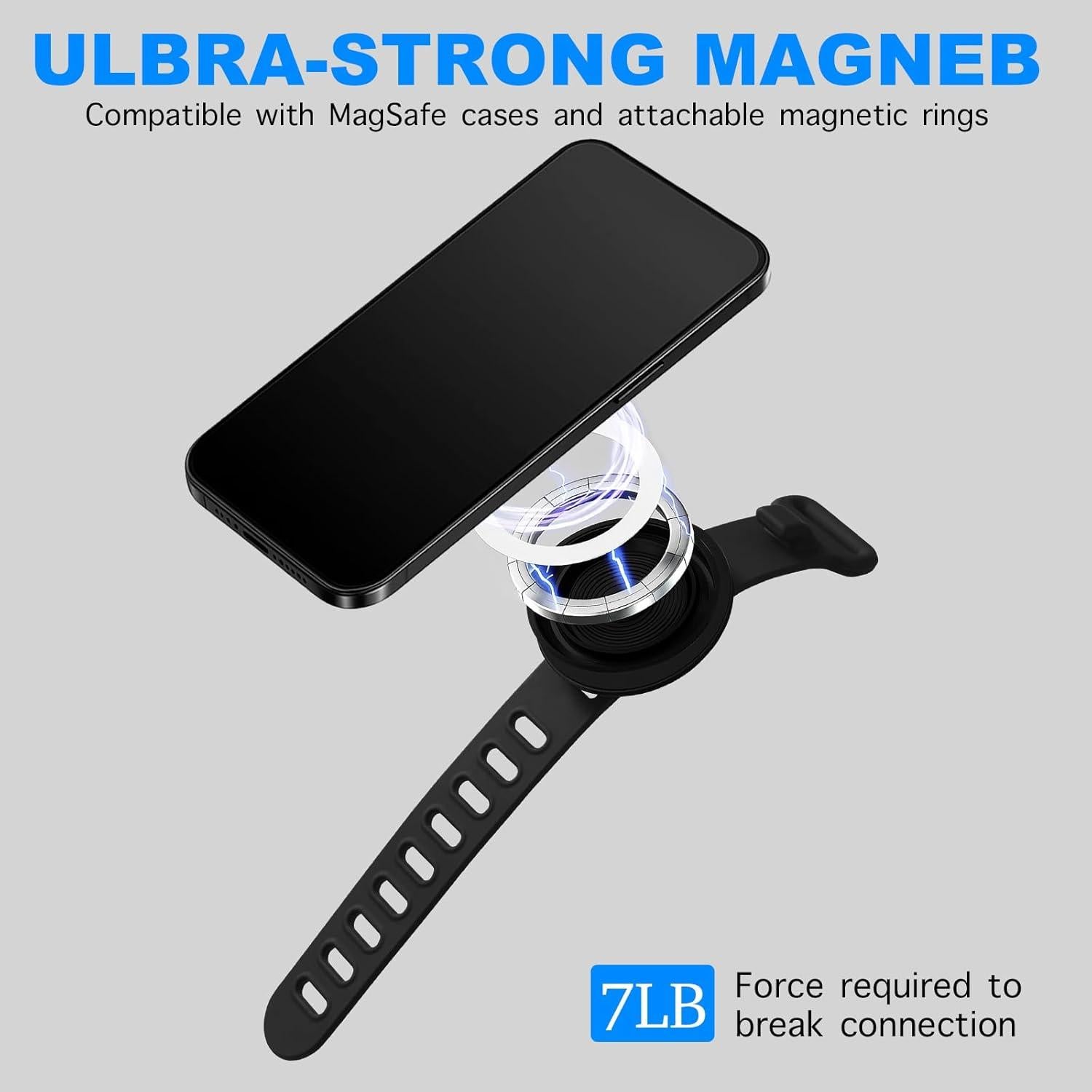 Soporte Universal para Teléfono de Carrito Longomat Negro