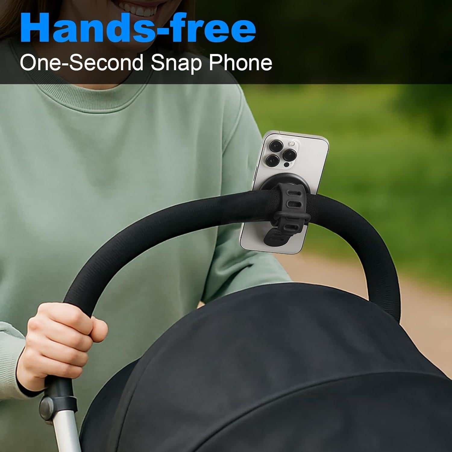Soporte Universal para Teléfono de Carrito Longomat Negro