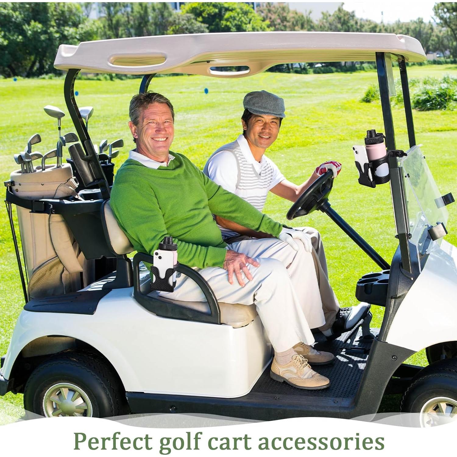 Soporte para Tazas de Carro de Golf Wonderjune 2 en 1 Negro