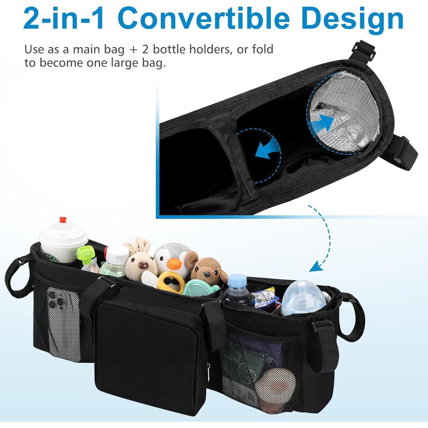 Organizador Doble Accmor para Carriola Bob Duallie y Baby Jogger