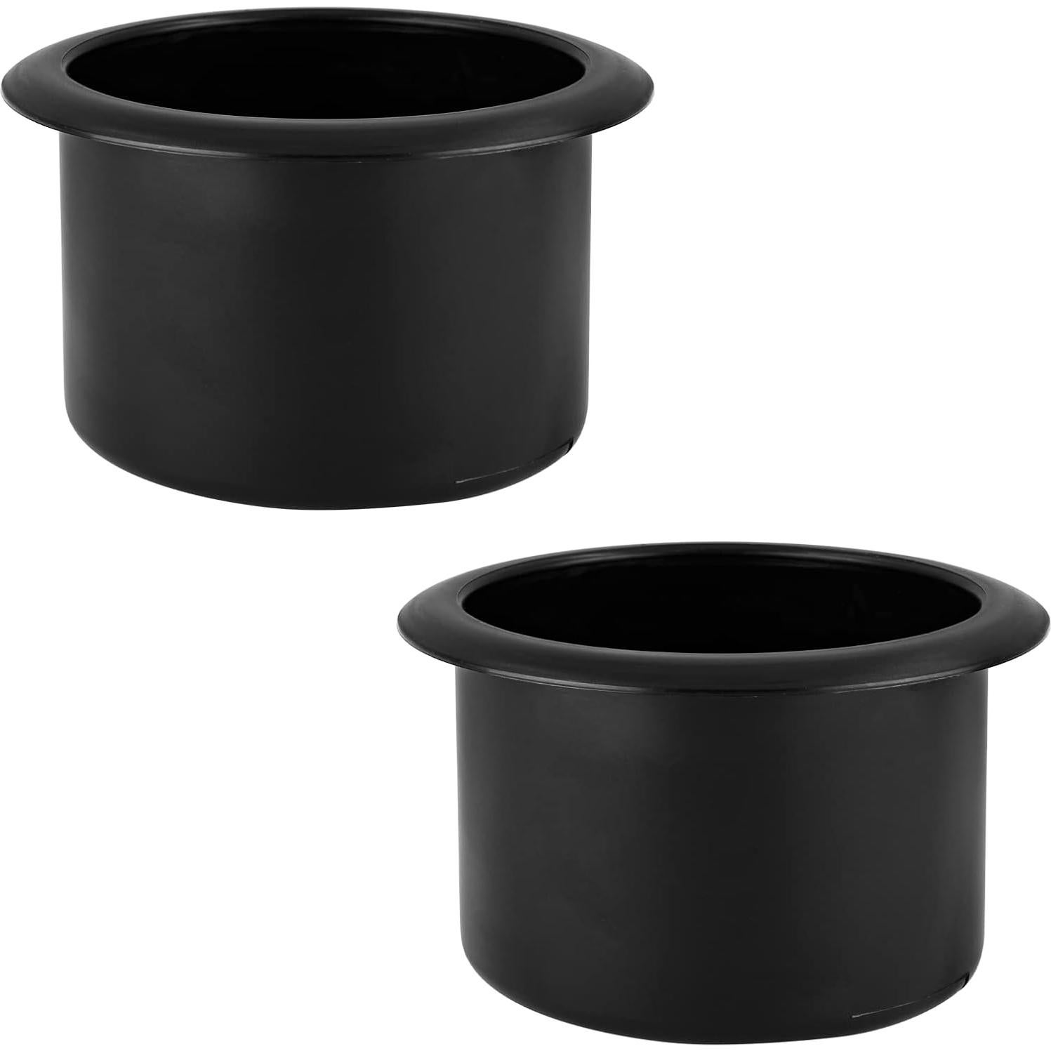 Portavasos Waziaqoc 2PCS para Silla y Coche, 86mm Negro