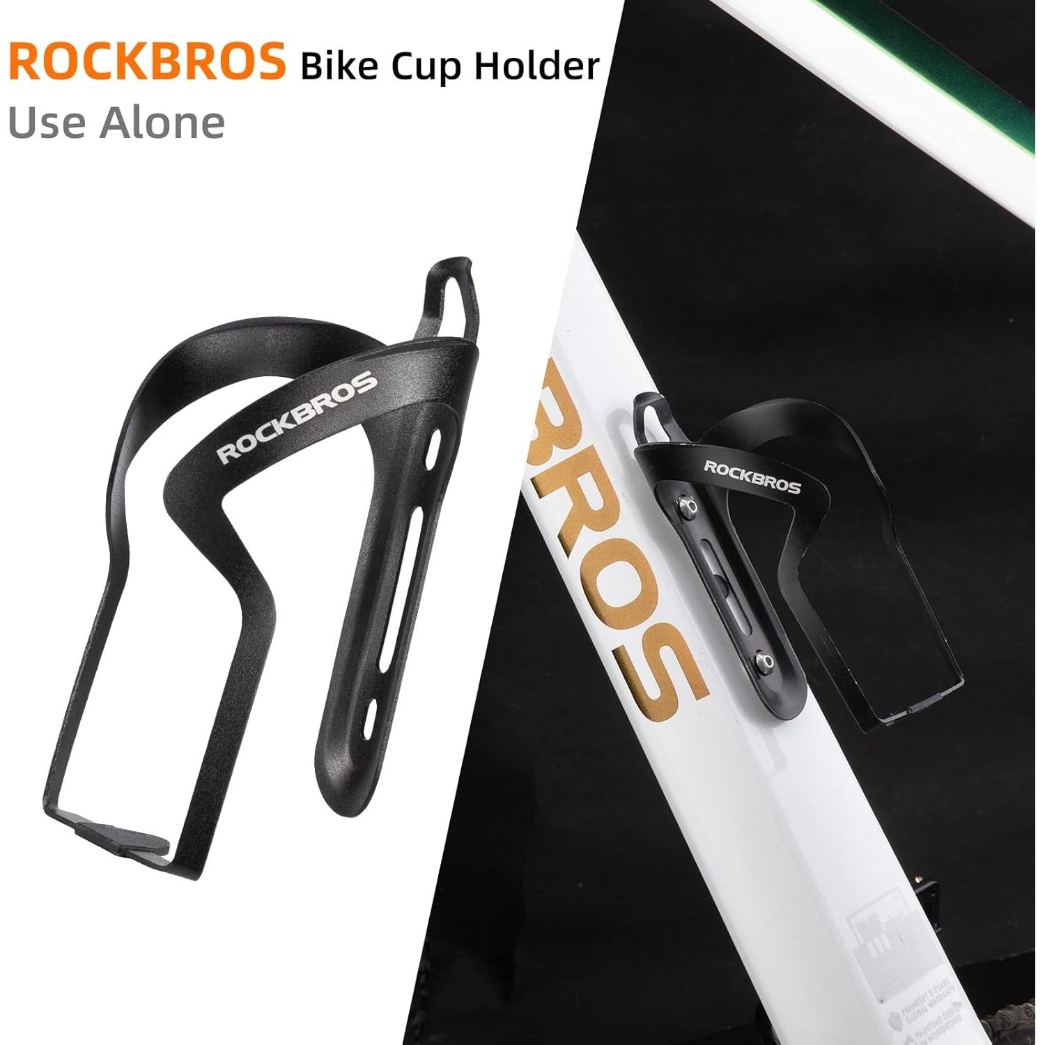 Soporte para Taza y Botella ROCKBROS, Aluminio Negro, Universal