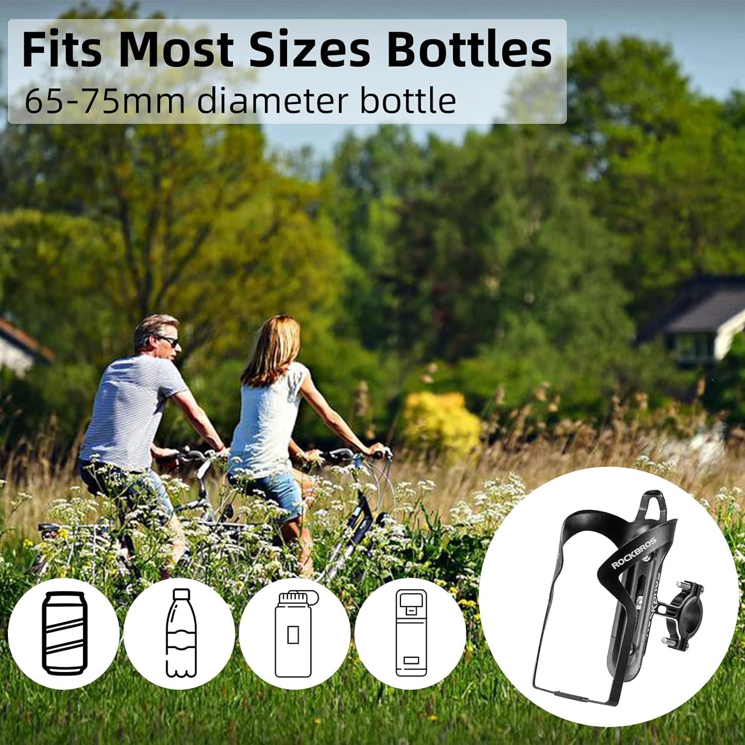 Soporte para Taza y Botella ROCKBROS, Aluminio Negro, Universal