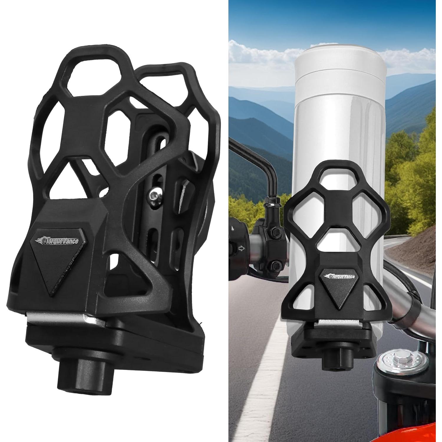 Soporte para Taza Antirrobo TorqueVance SBJ Ajustable Negro