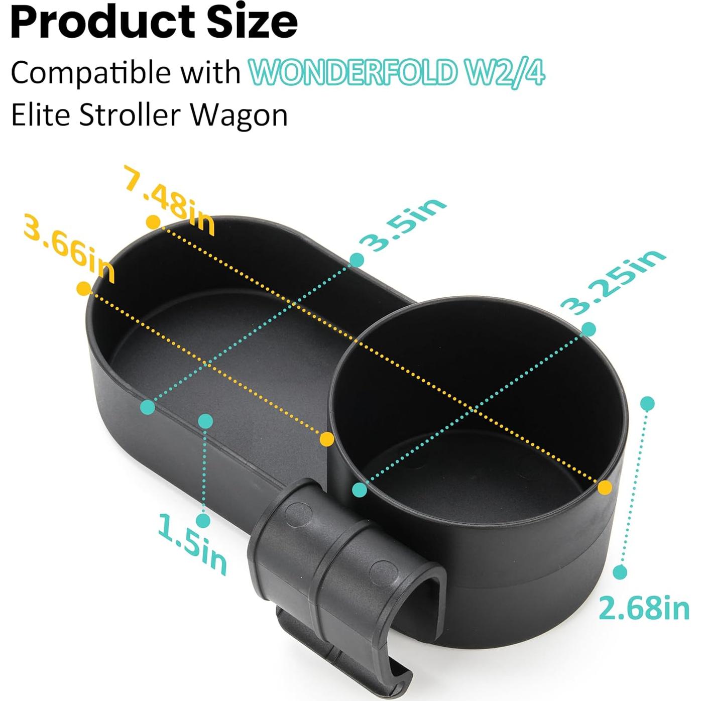 Barra de Soporte y Bandeja de Snack VIOTIIN para Carro de Paseo