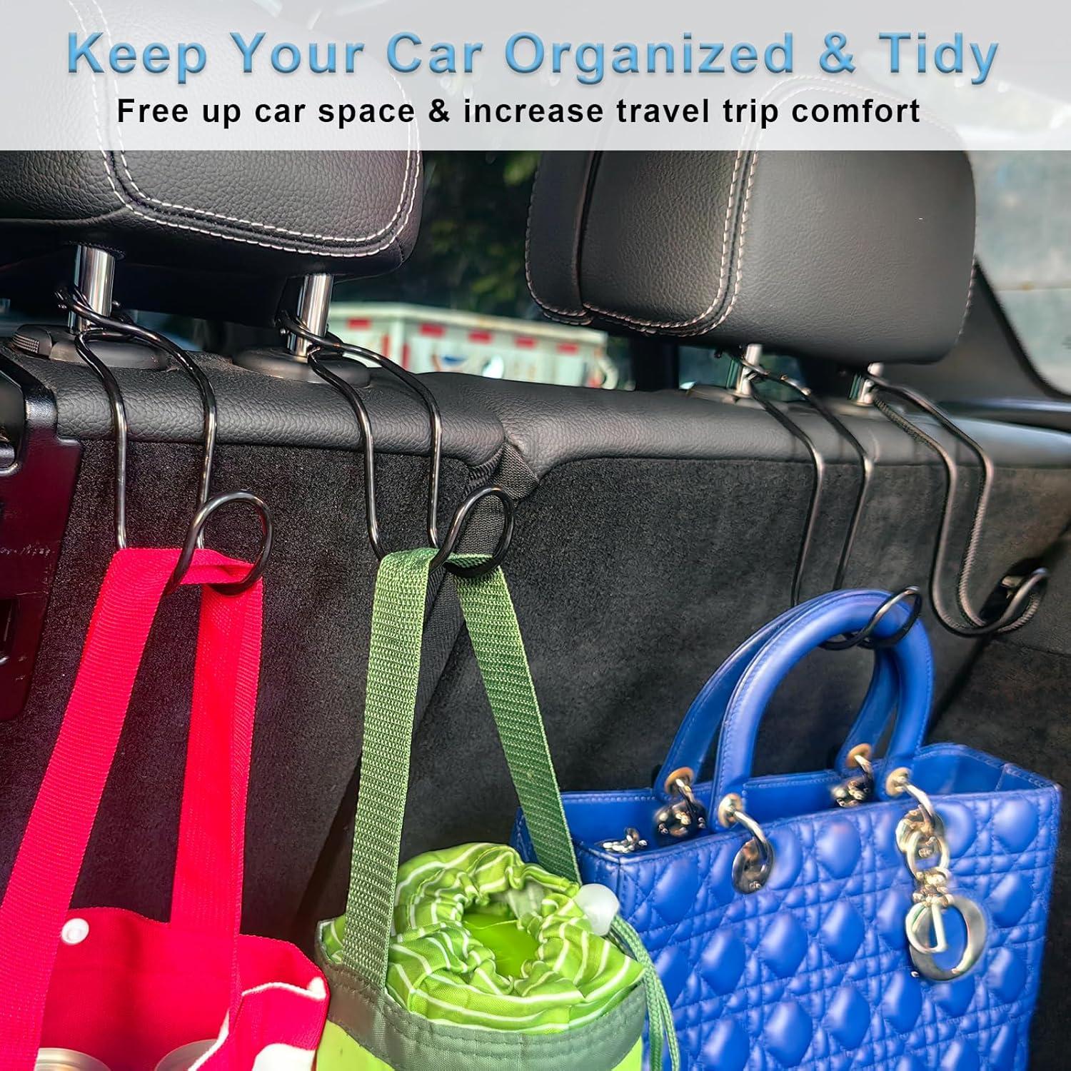 Ganchos para Reposacabezas Idefair - 4 Unidades, Soporte 27.2 kg