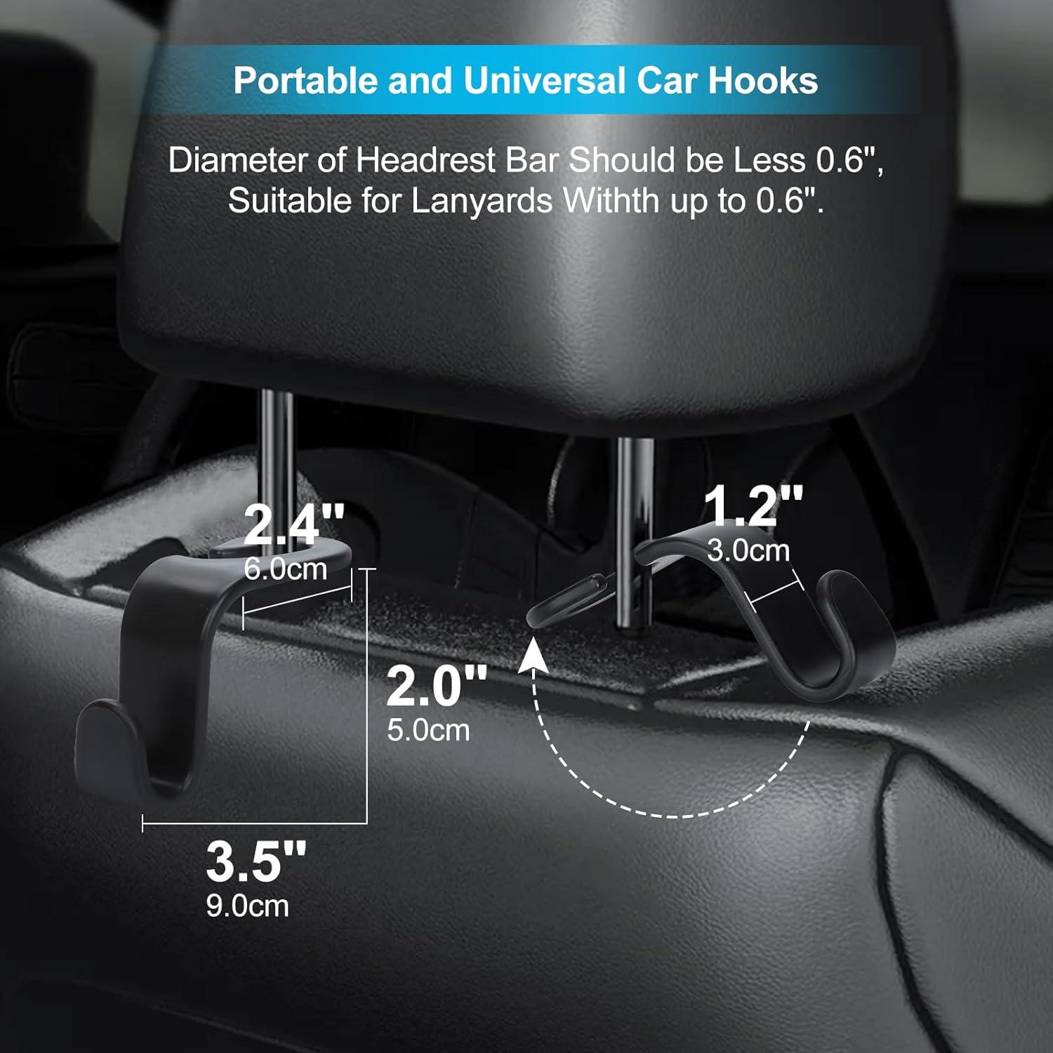 Ganchos para Reposacabezas de Coche Viaplser - 4 Piezas, 20.41 kg