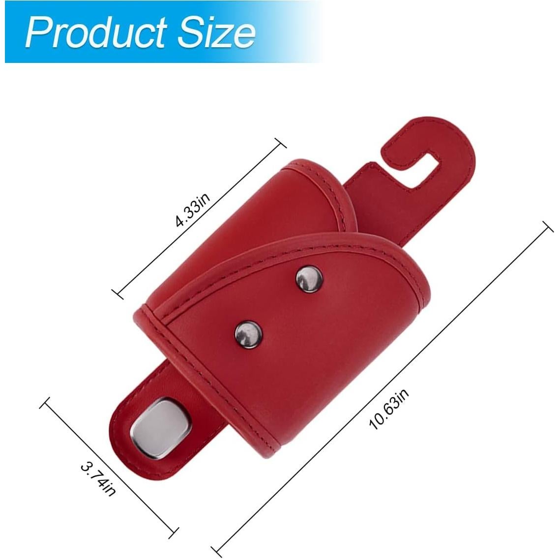 Gancho Soporte Taza Automóvil FALVFUN Rojo Ajuste Universal