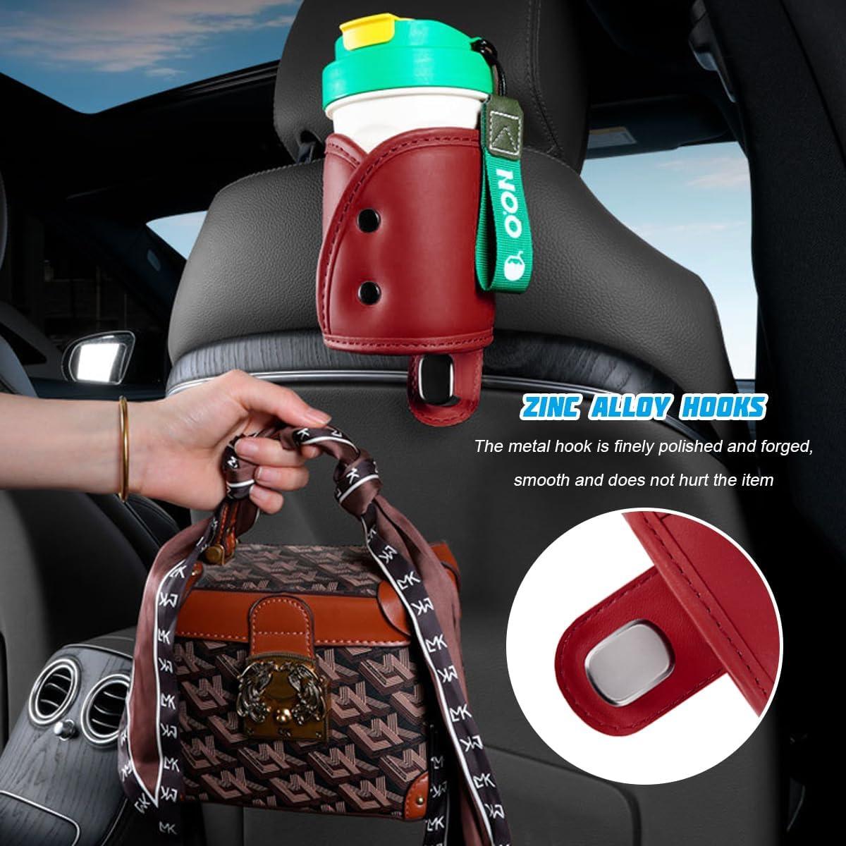 Gancho Soporte Taza Automóvil FALVFUN Rojo Ajuste Universal