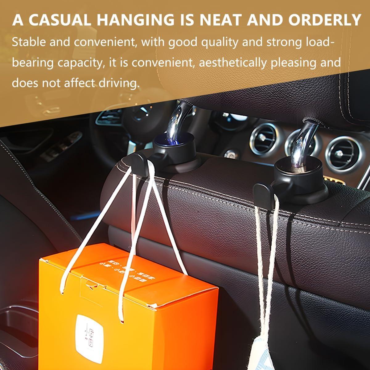 Gancho Oculto para Reposacabezas HZEL - 2 Piezas Plata