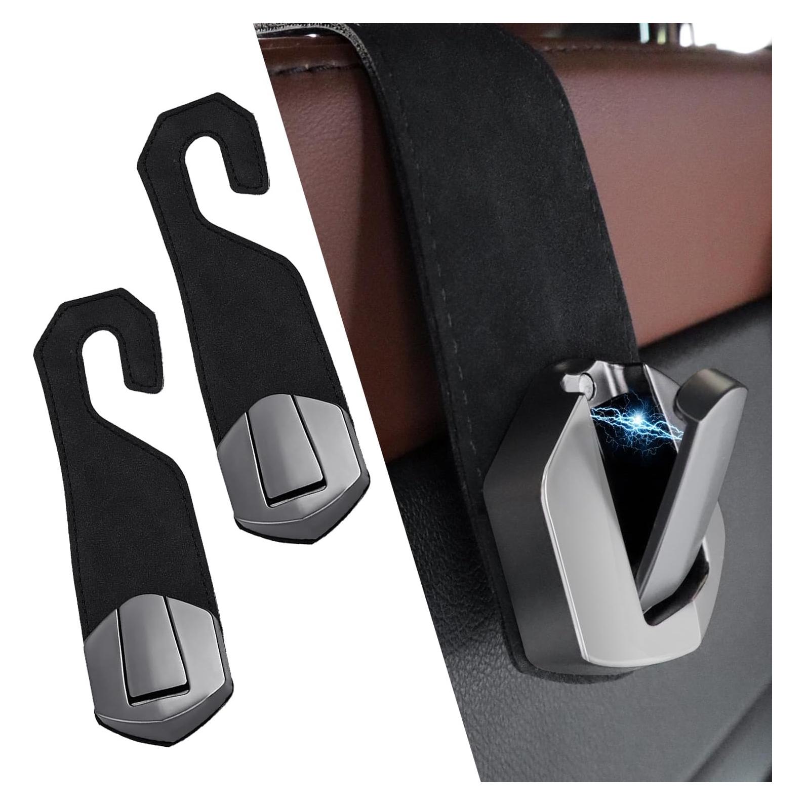 Ganchos de Suede para Auto Yimoyop - Soporte para Bolsas