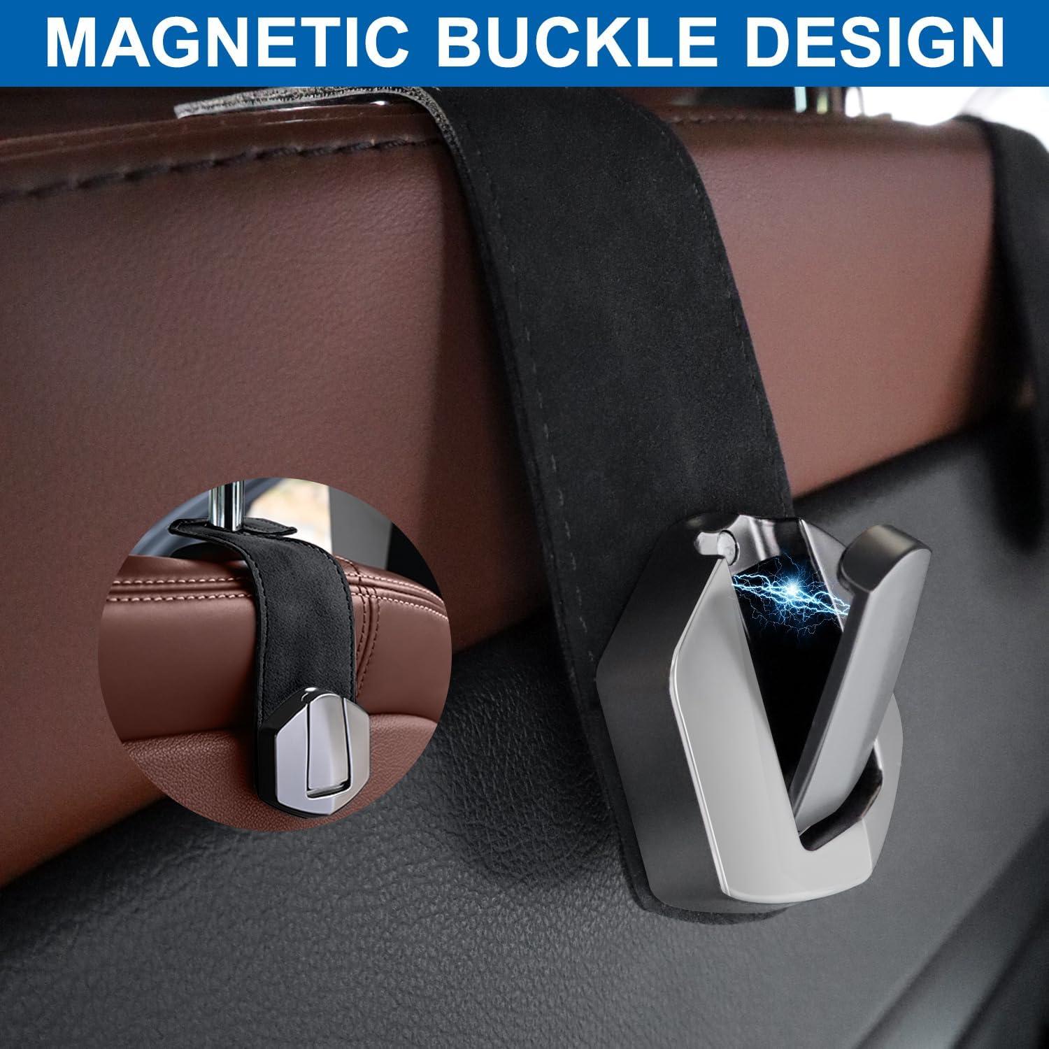 Ganchos de Suede para Auto Yimoyop - Soporte para Bolsas