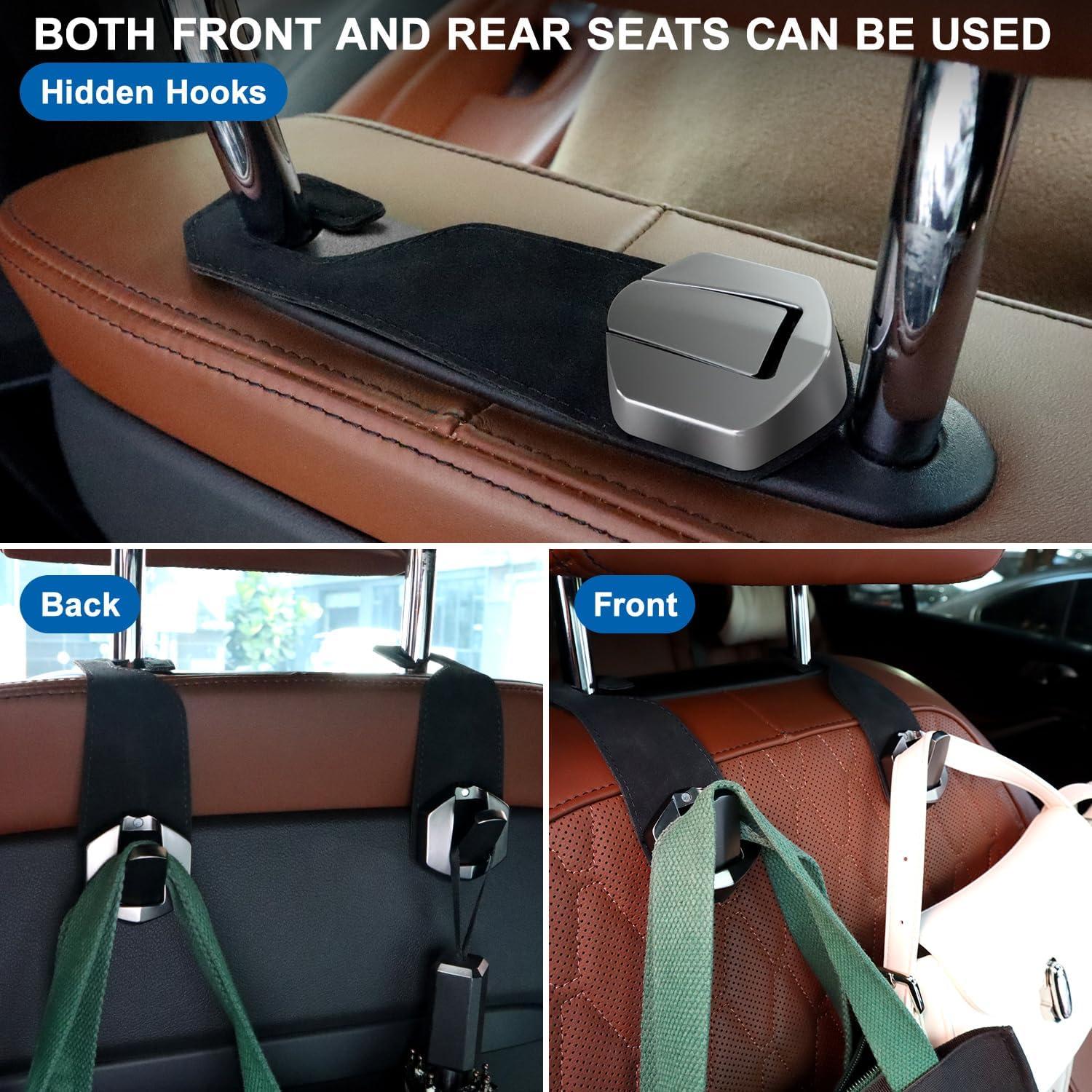 Ganchos de Suede para Auto Yimoyop - Soporte para Bolsas