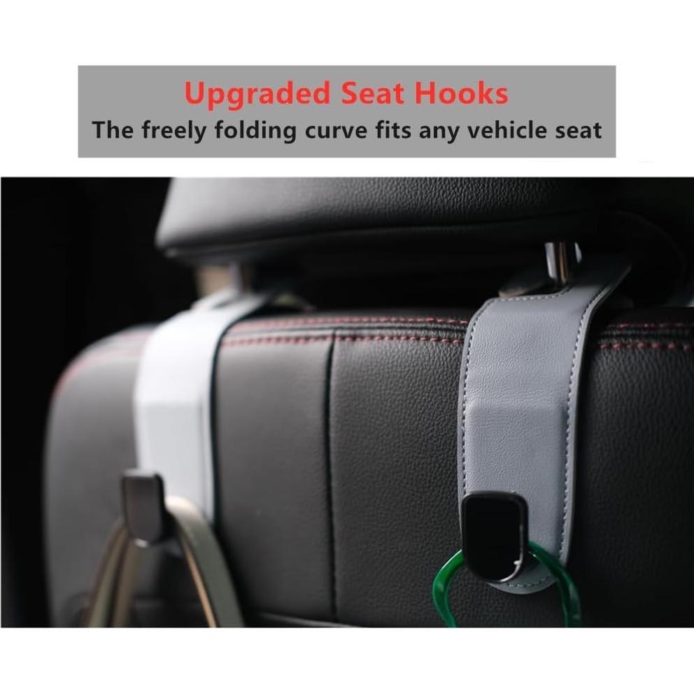 Ganchos Organizadores para Coche JEYODA - 30 kg, Negro