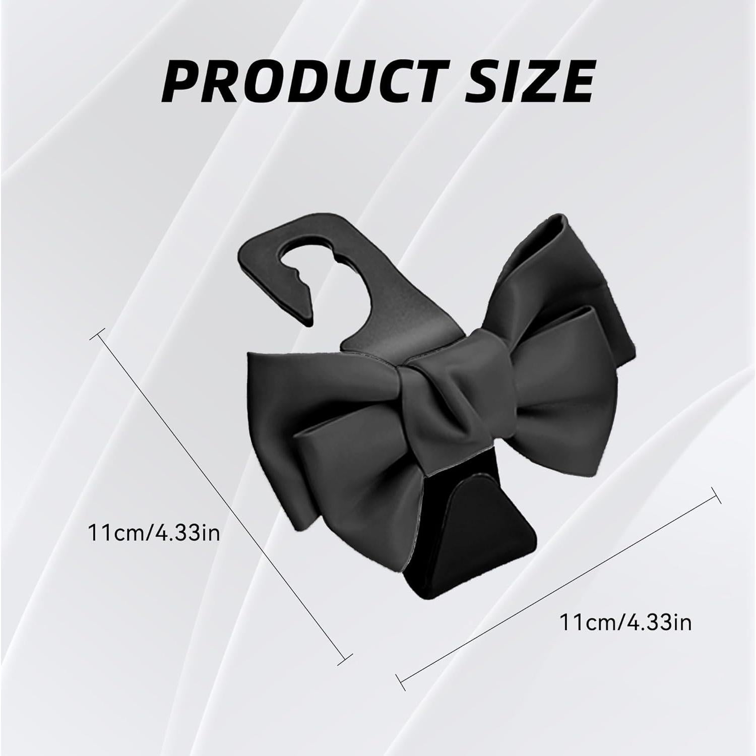 Ganchos para Reposacabezas de Asiento de Coche Tioollev - 2 PCS Negro