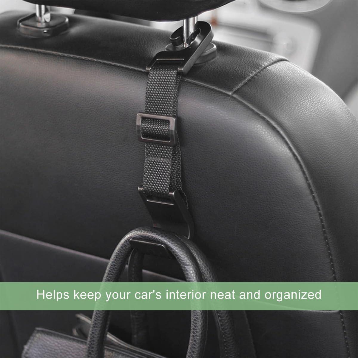 Ganchos para Reposacabezas de Auto ZNDAW 2 Pcs Ajustables