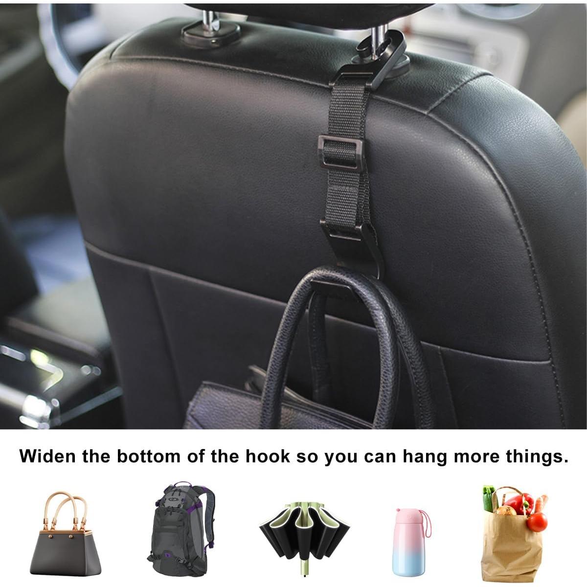 Ganchos para Reposacabezas de Auto ZNDAW 2 Pcs Ajustables