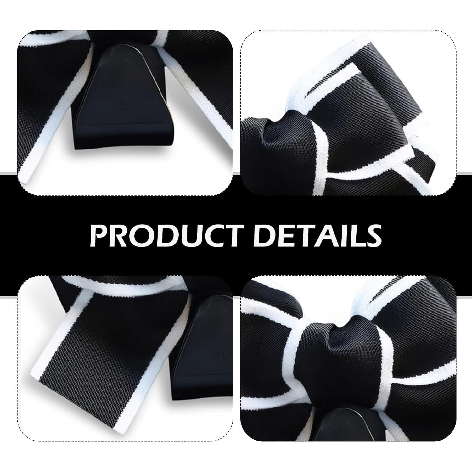 Ganchos para Reposacabezas de Coche Ferianl - 2 Piezas Negro-Blanco