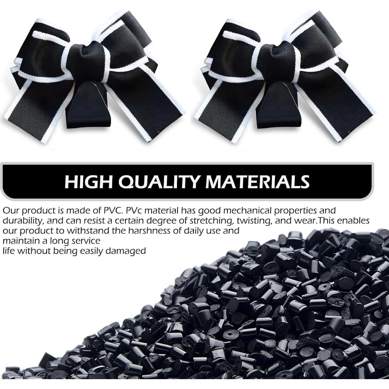 Ganchos para Reposacabezas de Coche Ferianl - 2 Piezas Negro-Blanco