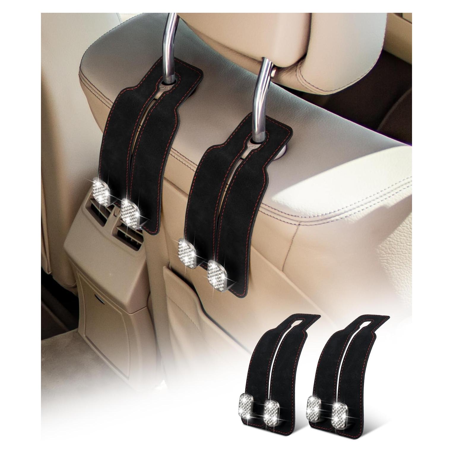 Ganchos para Reposacabezas de Coche MOBIKEY 2Pcs Negro