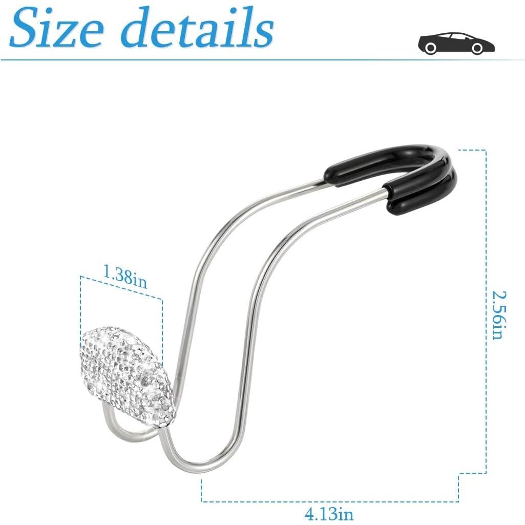 Gancho para Reposacabezas AUCELI 2 Pack Blanco Organizador