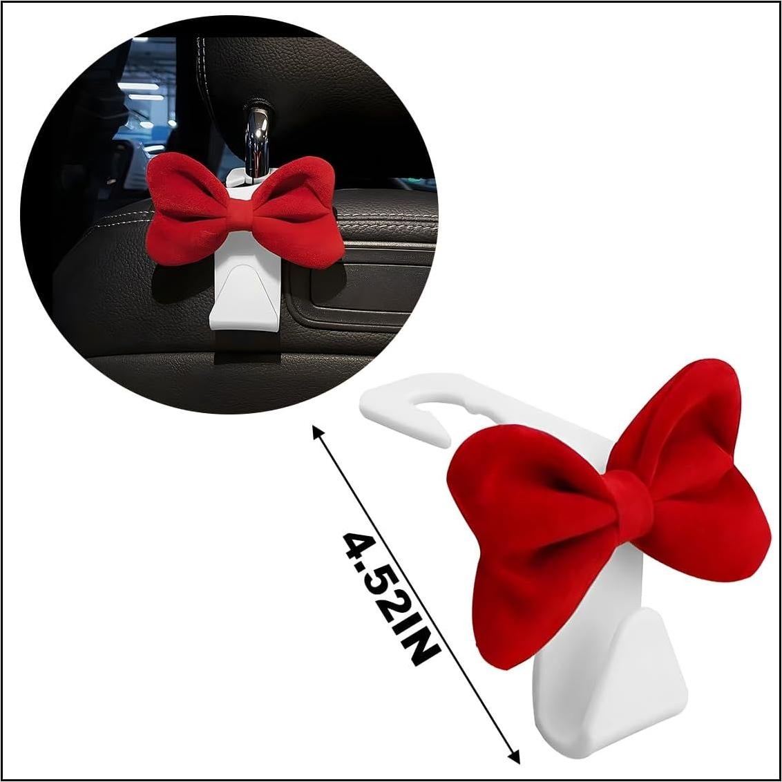 Gancho para Reposacabezas de Coche BESULEN 2 Pcs Rojo/Blanco