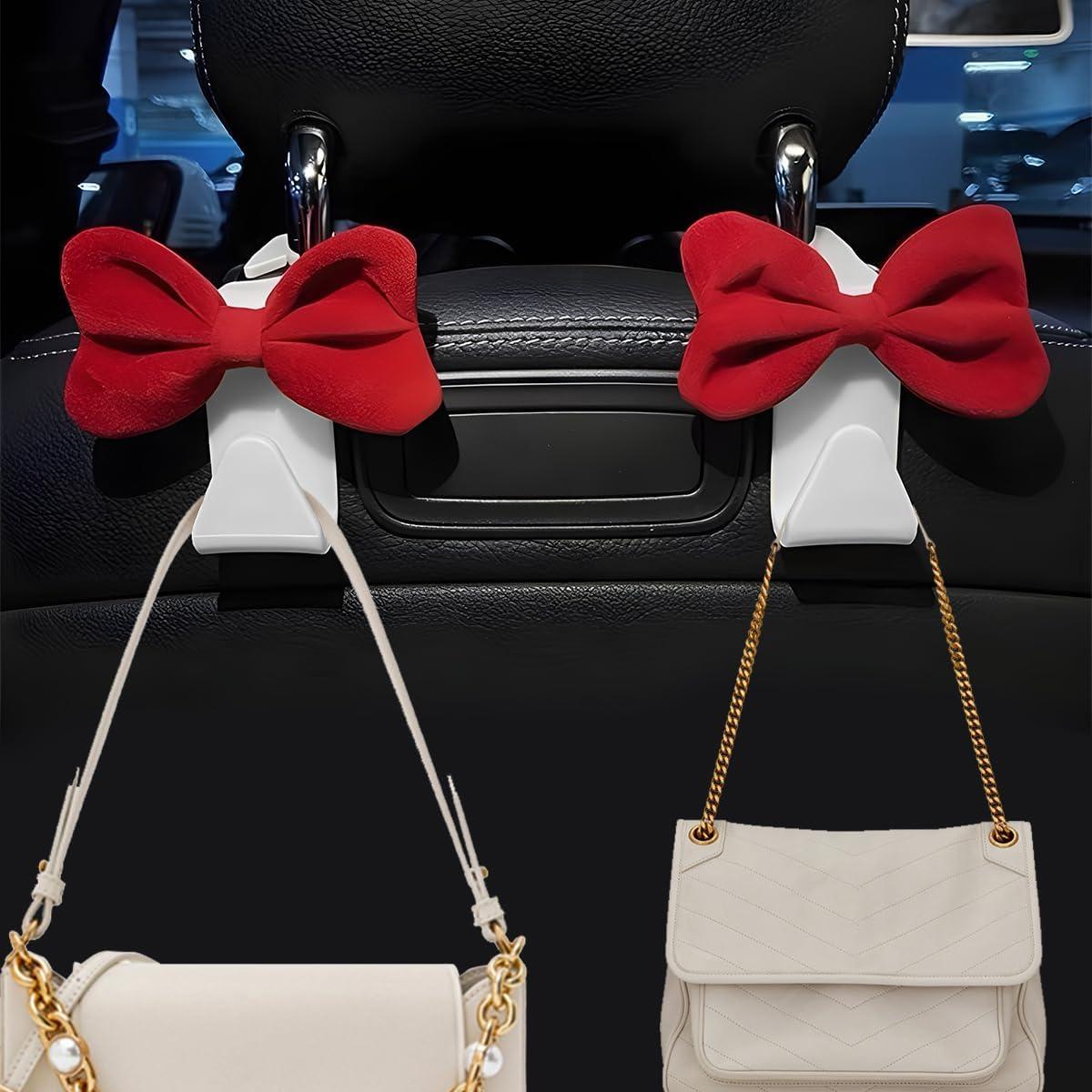 Gancho para Reposacabezas de Coche BESULEN 2 Pcs Rojo/Blanco