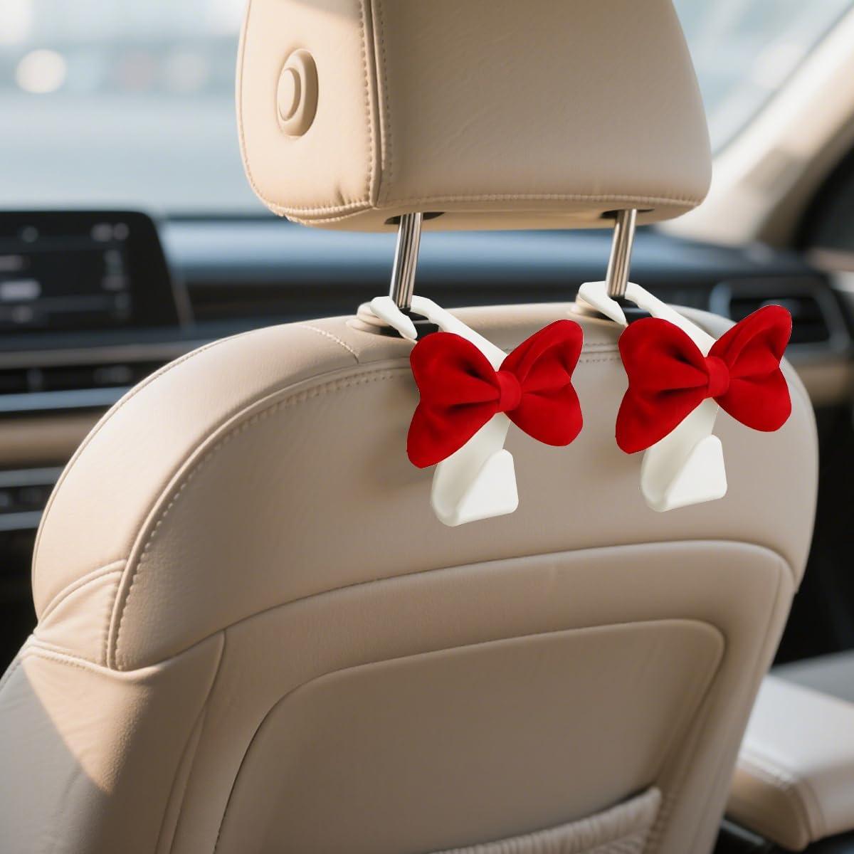 Gancho para Reposacabezas de Coche BESULEN 2 Pcs Rojo/Blanco