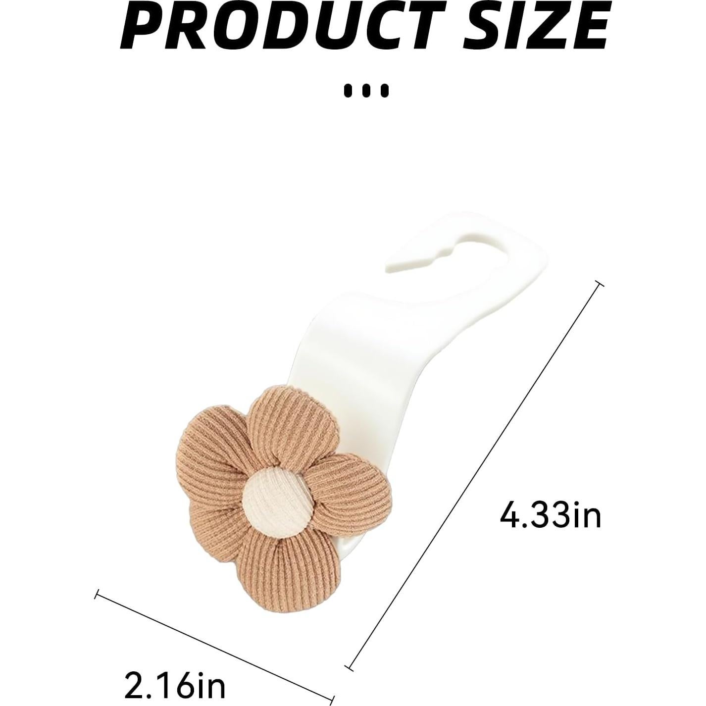 Ganchos para Reposacabezas de Coche Alieemo 4PCS Naranja/Blanco