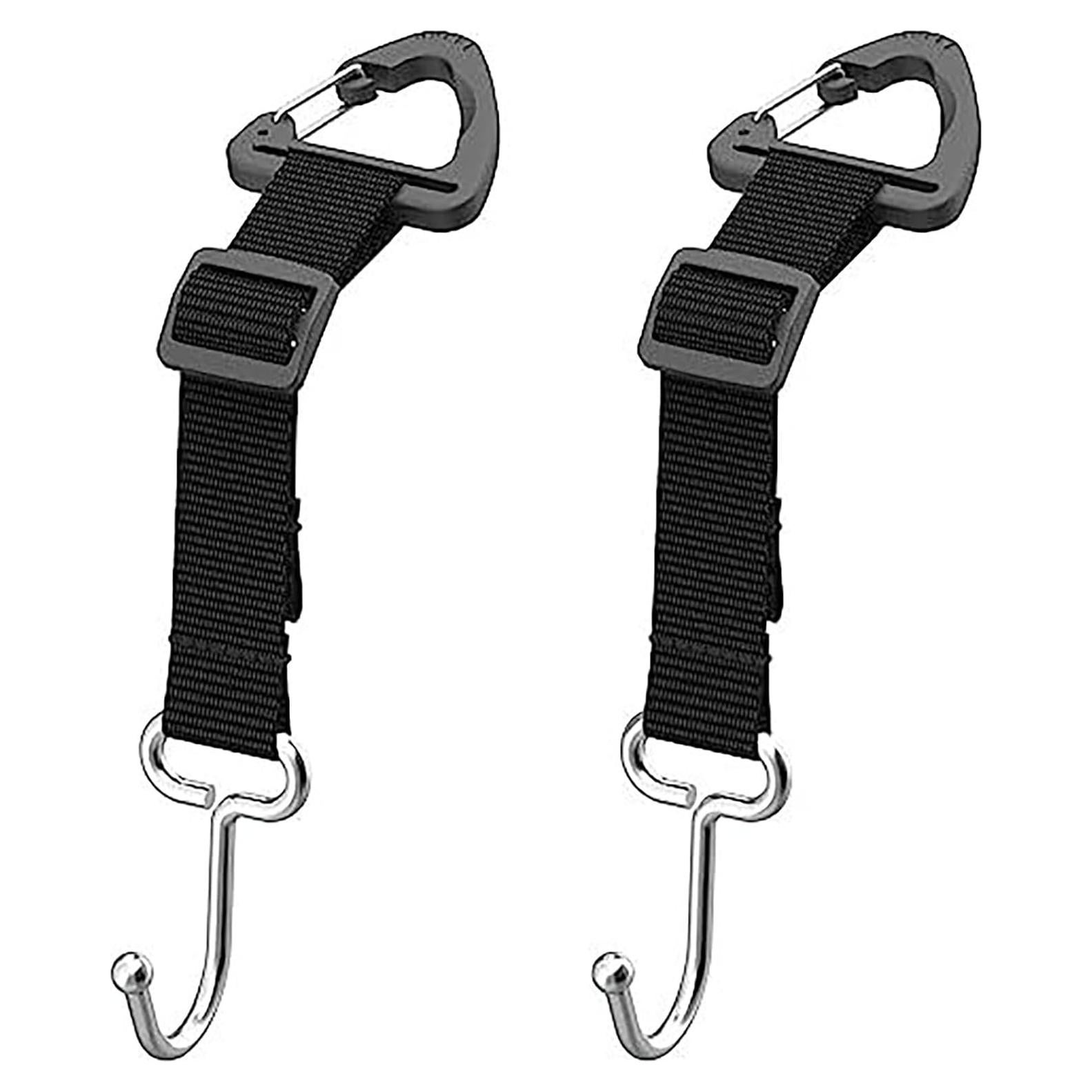 Gancho de Almacenamiento YIKANGHENG para Respaldo de Asiento de Coche - 2 Pcs, Acero Inoxidable Ajustable 20 cm