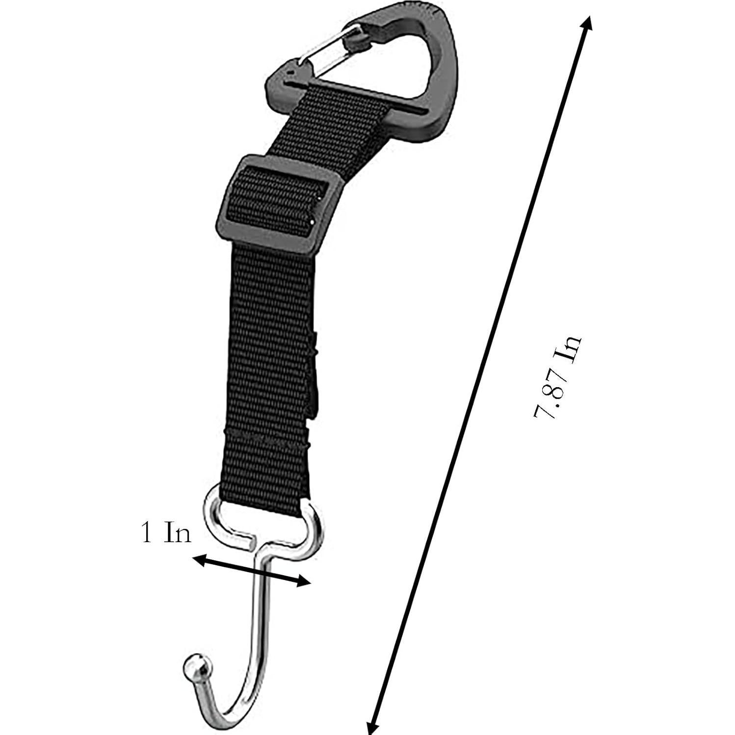 Gancho de Almacenamiento YIKANGHENG para Respaldo de Asiento de Coche - 2 Pcs, Acero Inoxidable Ajustable 20 cm
