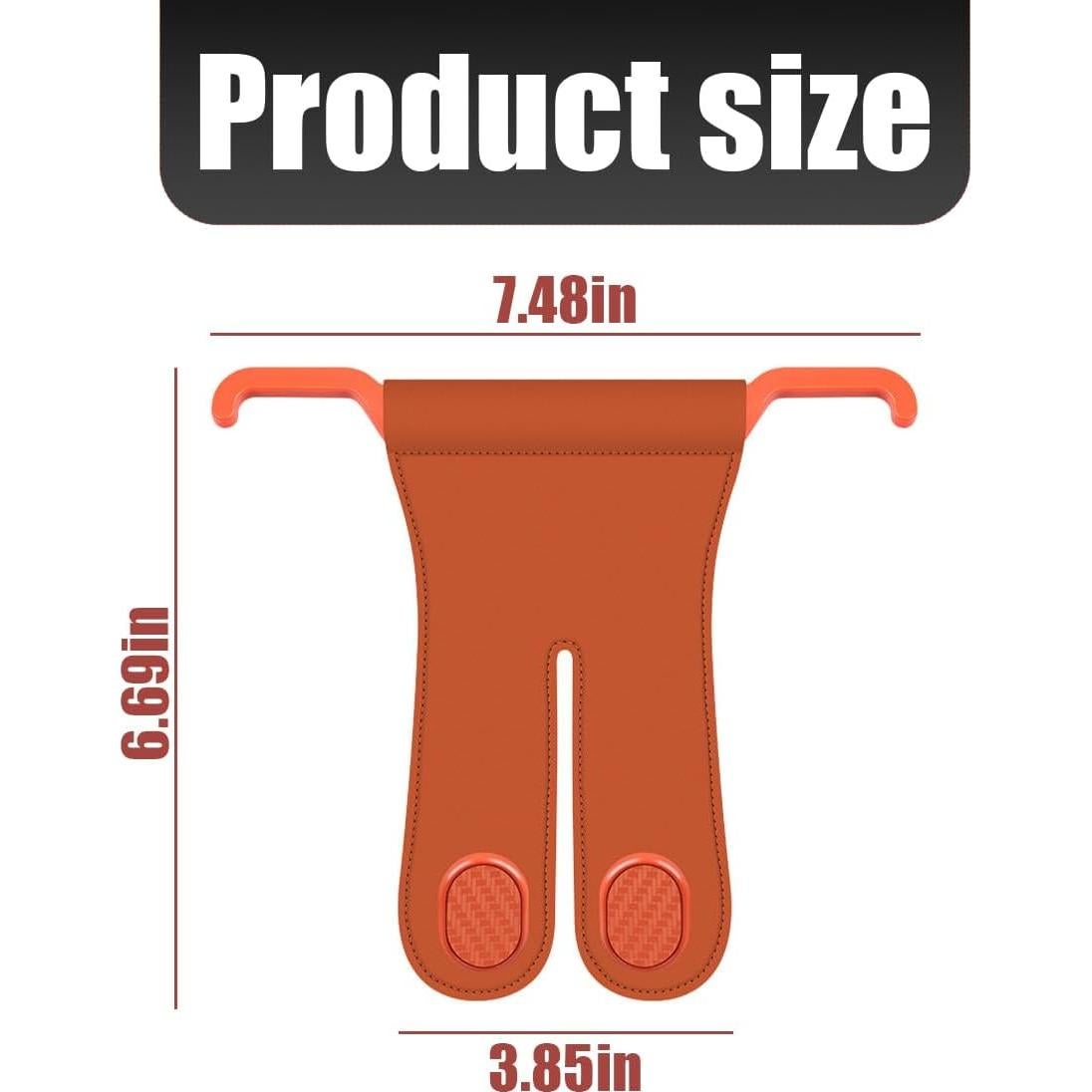 Gancho de reposacabezas AICEL para coche, organizador doble naranja